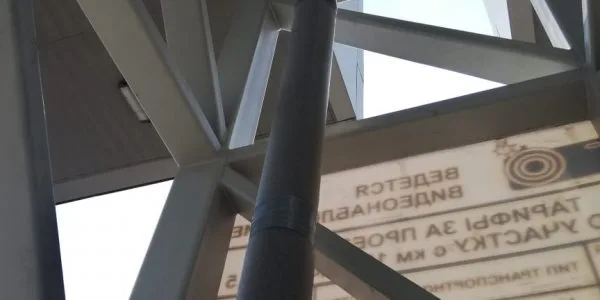 Замена водосточной системы на пункте взымания платы — фото 14